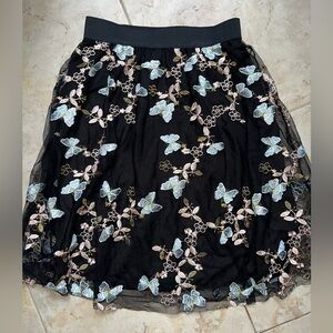 ‼️NWOT: Luna Chiffon Butterfly Skirt - L